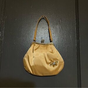 Mini Gold Bag with Butterfly Detail